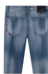 Calça Jeans Original Cross Skinny Pala Lav.Medio C/ Puidos+patch