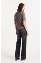 Calça Jeans Originals Black  (Patte d Eph) Lav. Escuro Com Rebolo