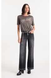 Calça Jeans Originals Black  (Patte d Eph) Lav. Escuro Com Rebolo