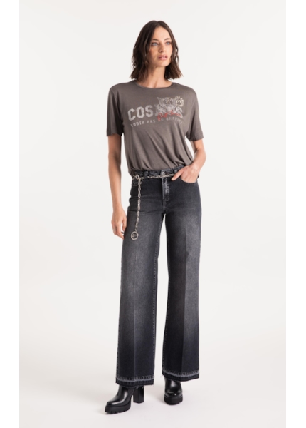Calça Jeans Originals Black  (Patte d Eph) Lav. Escuro Com Rebolo