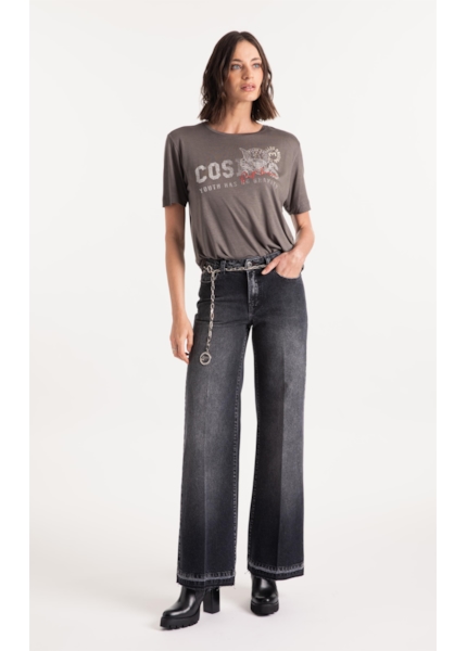 Calça Jeans Originals Black  (Patte d Eph) Lav. Escuro Com Rebolo