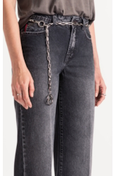 Calça Jeans Originals Black  (Patte d Eph) Lav. Escuro Com Rebolo
