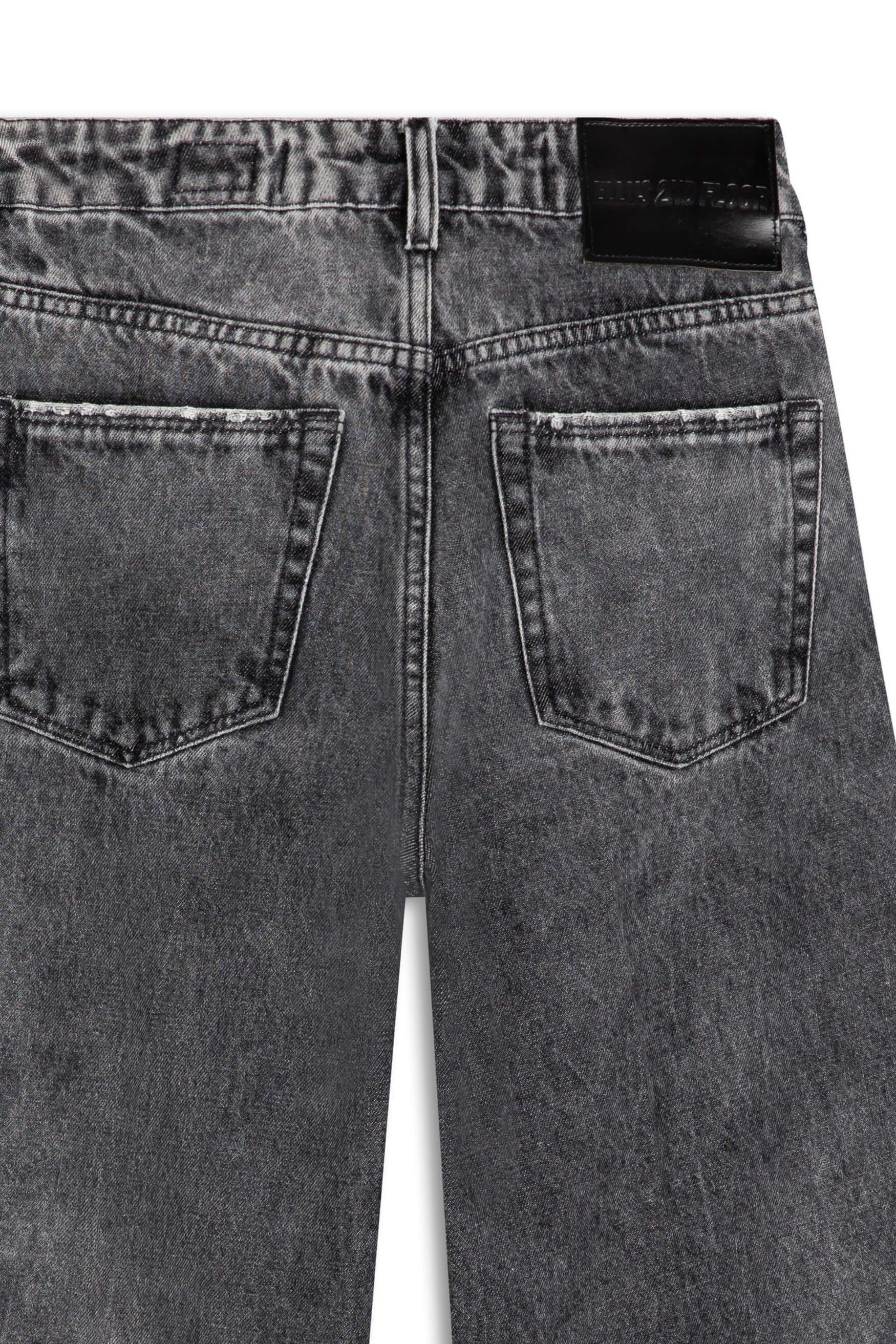 Calça Jeans Originals Black (Wide Leg) Barra Desfeit Lav.Black C/ Sky