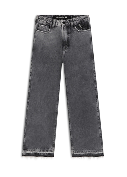 Calça Jeans Originals Black (Wide Leg) Barra Desfeit Lav.Black C/ Sky