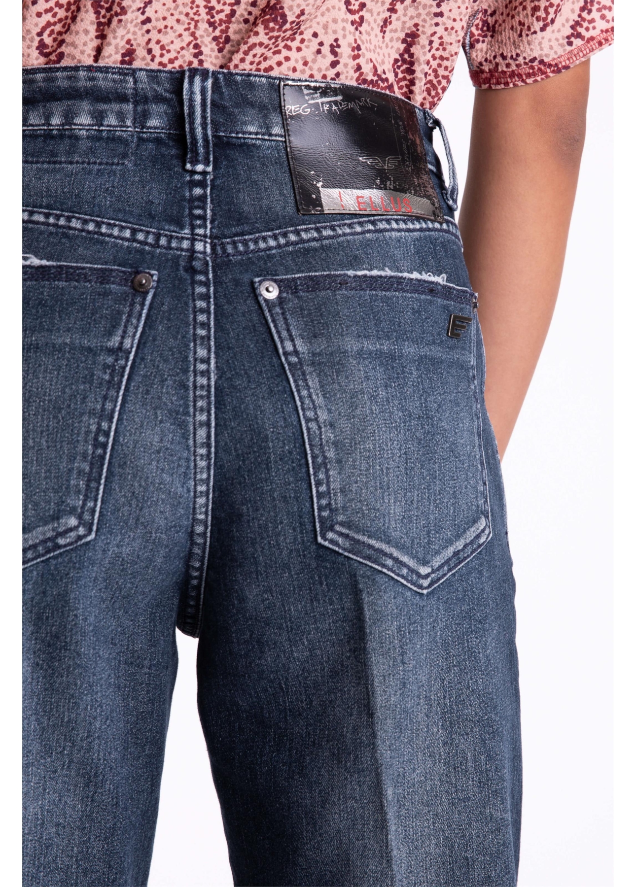 Calça Jeans Overcast Elastic Blue Baggy 1643-Lav.Escuro C/ Tank