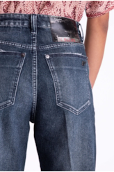 Calça Jeans Overcast Elastic Blue Baggy 1643-Lav.Escuro C/ Tank