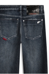 Calça Jeans Overcast Elastic Blue Baggy 1643-Lav.Escuro C/ Tank