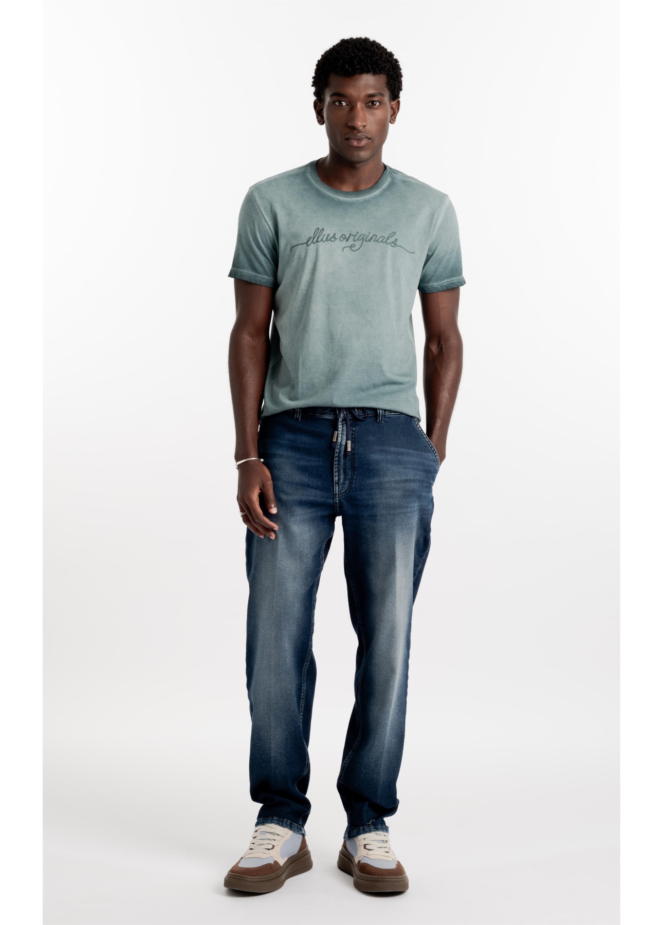 Calça Jeans Preppy New Slim Escuro Com Used
