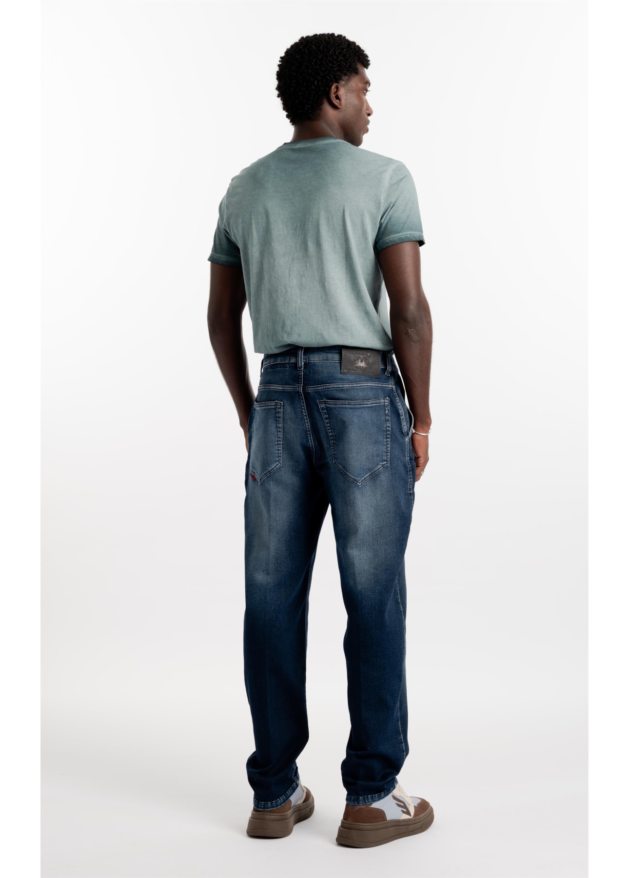 Calça Jeans Preppy New Slim Escuro Com Used