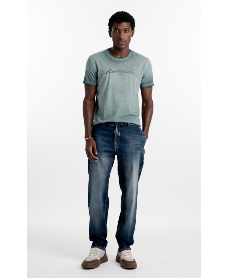 Calça Jeans Preppy New Slim Escuro Com Used