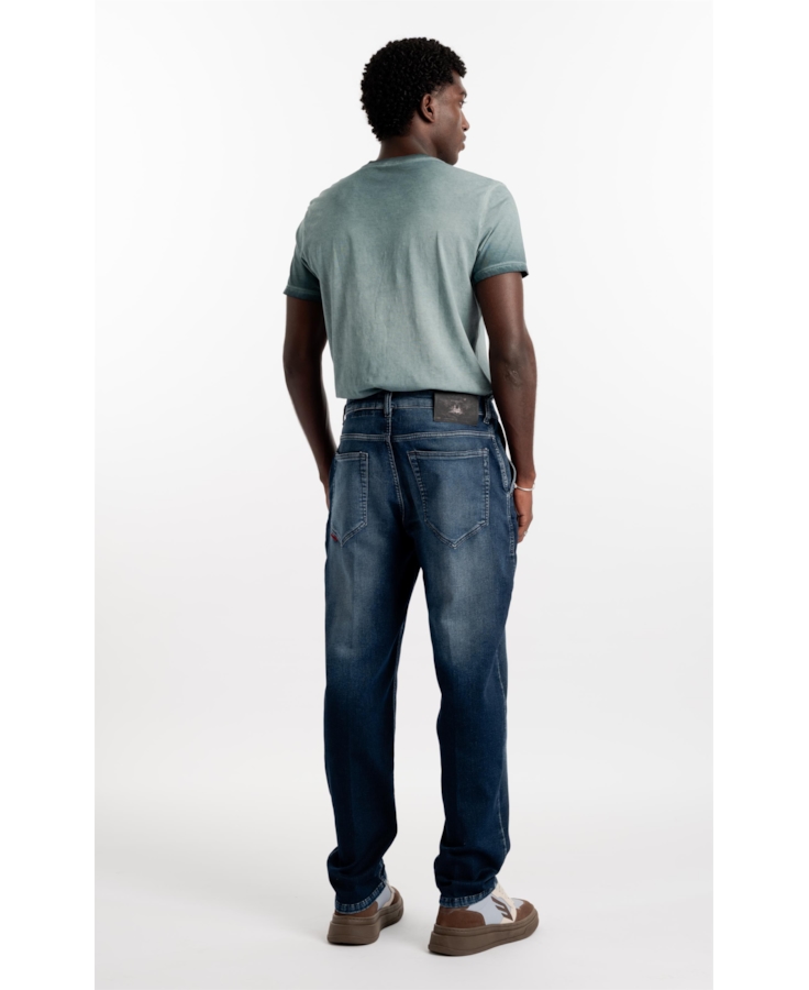 Calça Jeans Preppy New Slim Escuro Com Used