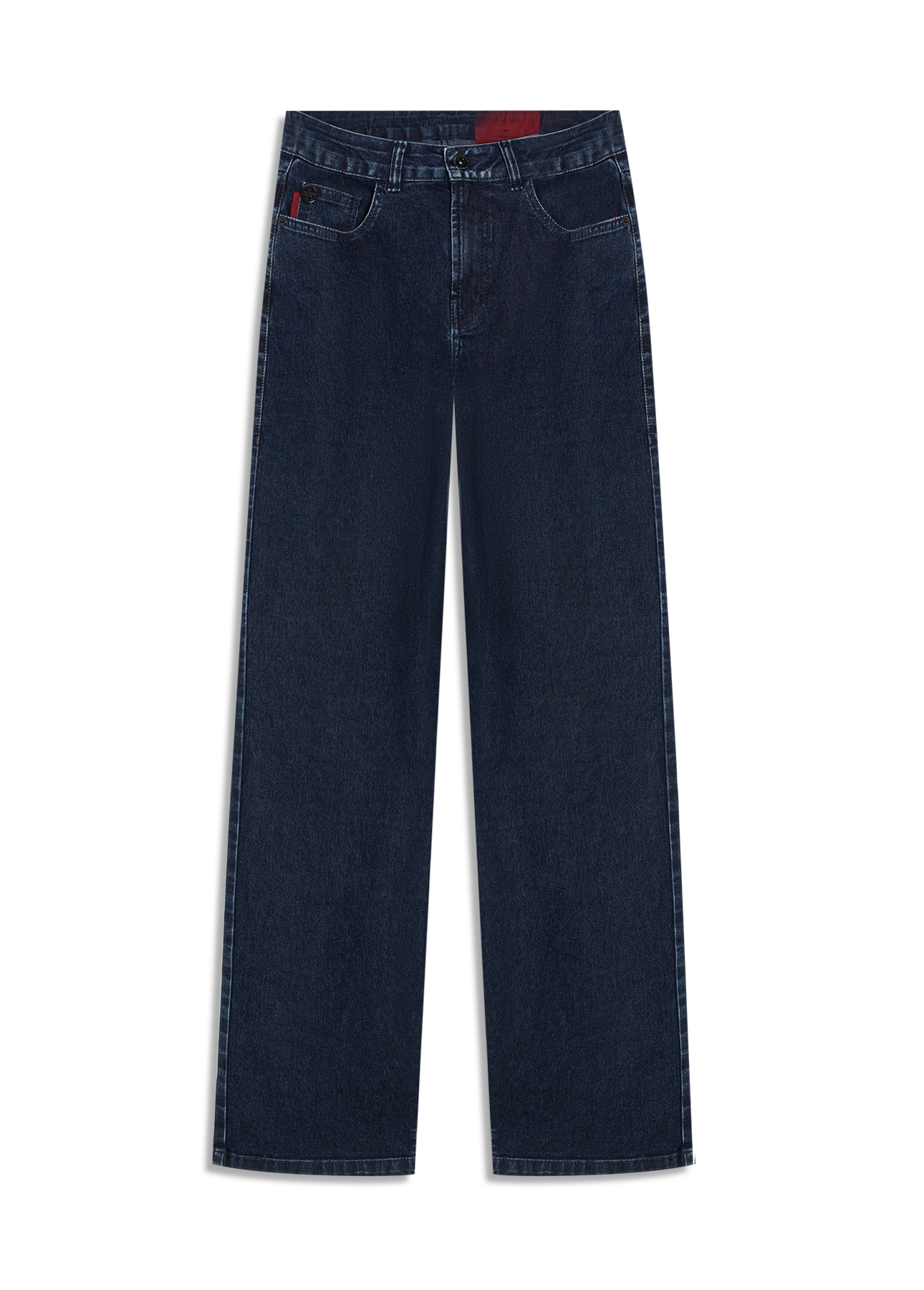 Calça Jeans Reta First Blue Lav.Black C/ Luva