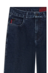Calça Jeans Reta First Blue Lav.Black C/ Luva