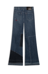 Calça Jeans Sea Elastic Super Flare 1753-Lav.Escuro Bicolor