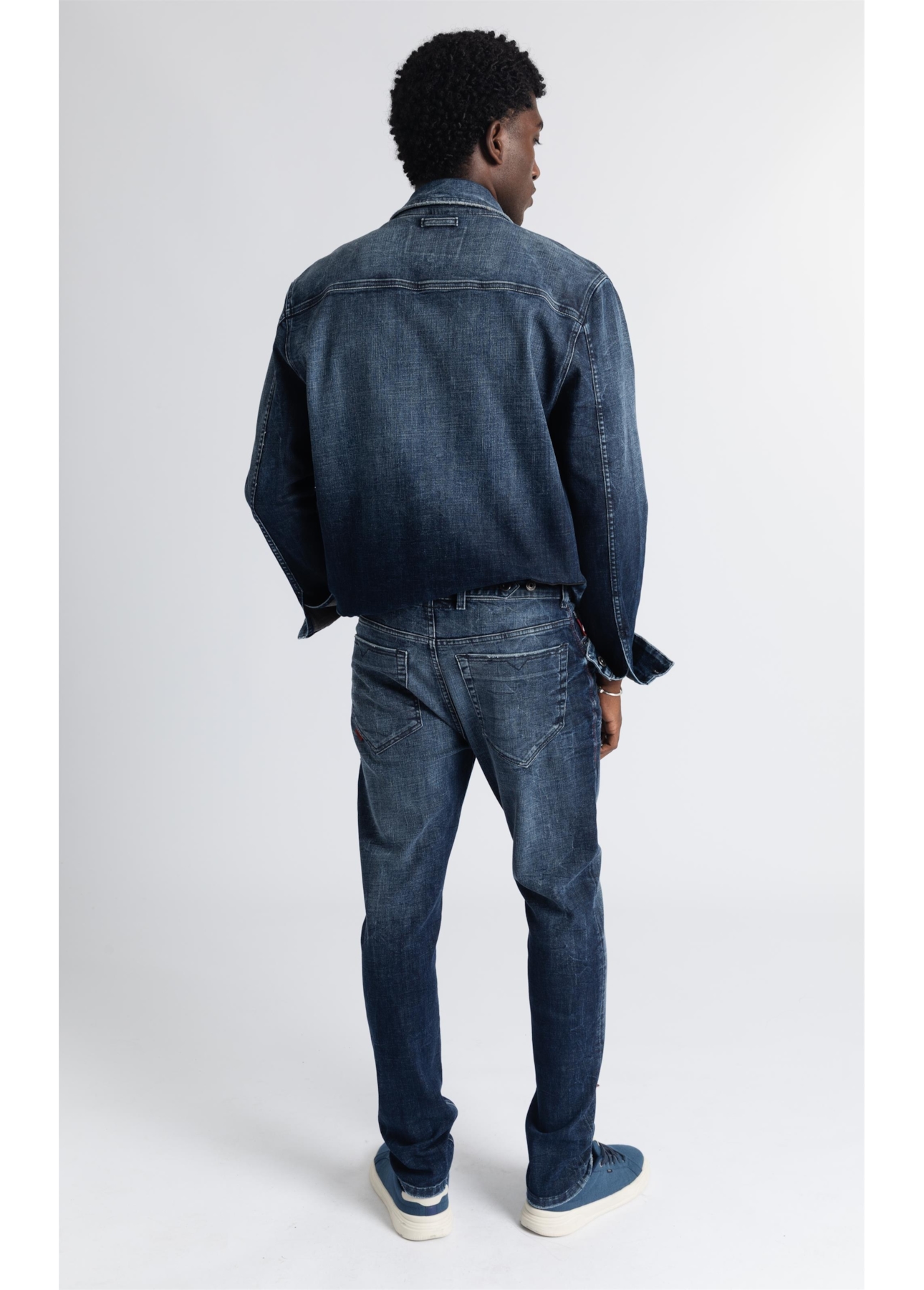 Calça Jeans Skinny Western Escuro Com Rede