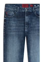 Calça Jeans Skinny Western Escuro Com Rede