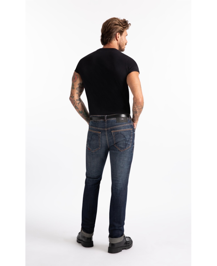Calça Jeans Slim Filigrana Lav.Médio