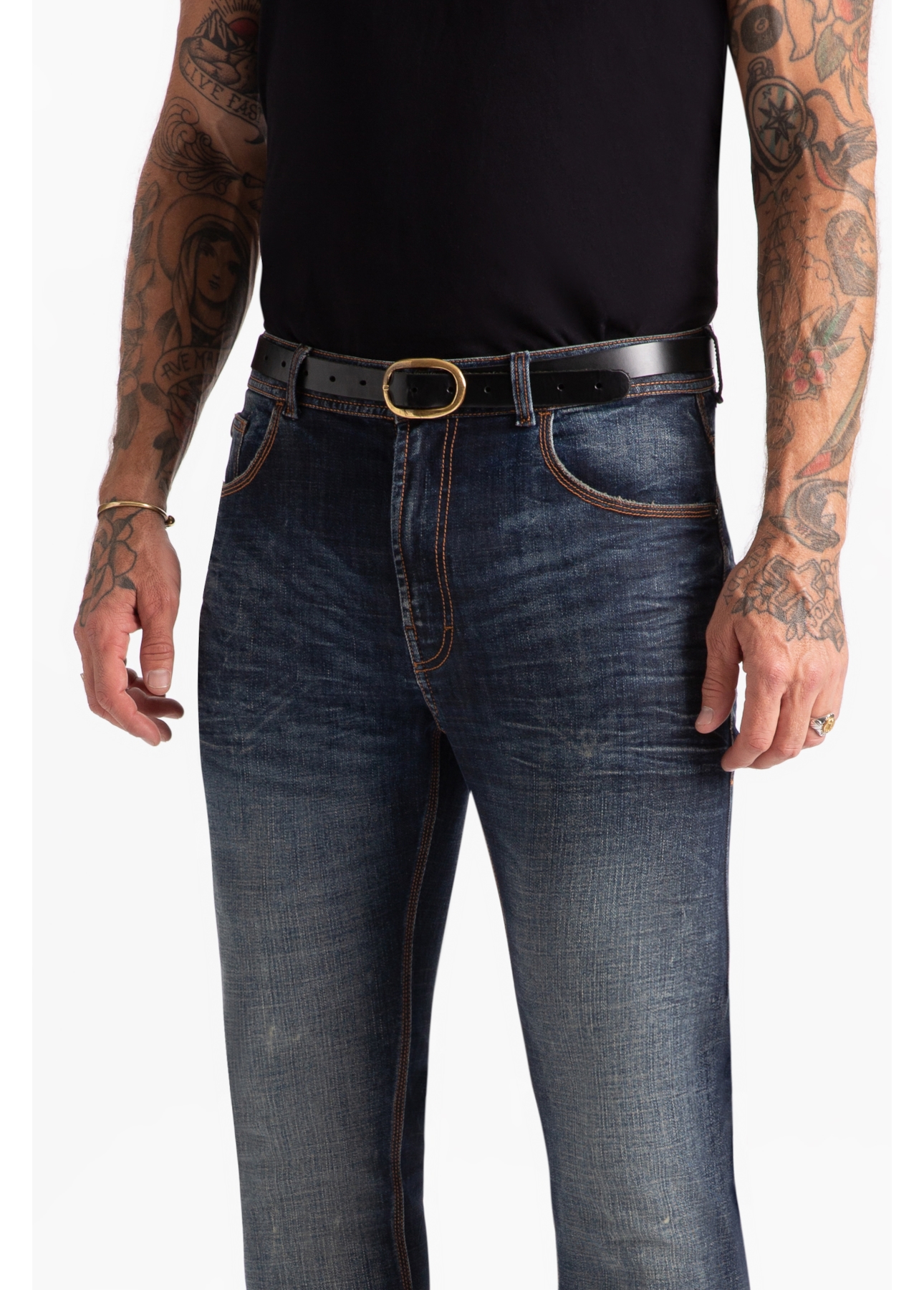 Calça Jeans Slim Filigrana Lav.Médio