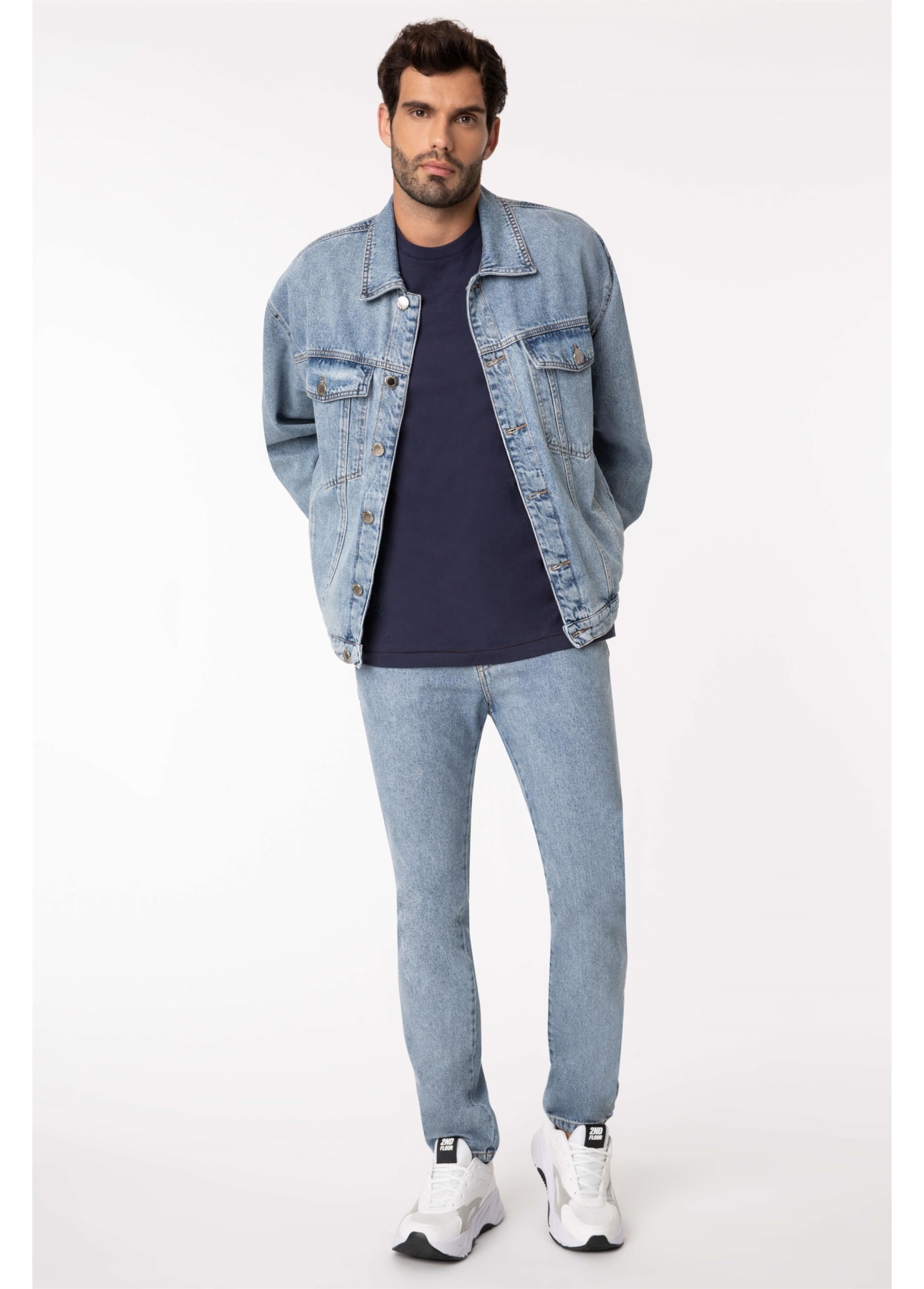 Calça Jeans Slim Vintage S47-Lav.Vintage C/ Sed