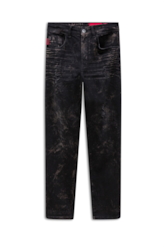 Calça Jeans Slouch Rock Elastic 303 Lav.Escuro C/Laser