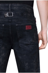 Calça Jeans Slouch Rock Elastic 303 Lav.Escuro C/Laser