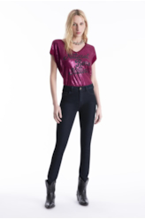 Calça Jeans Sprouting 1781 Lav.Escuro C/ Jato
