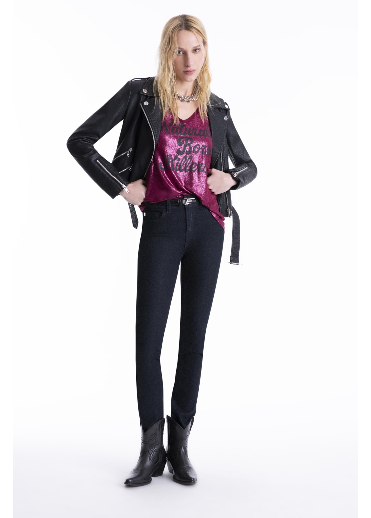 Calça Jeans Sprouting 1781 Lav.Escuro C/ Jato