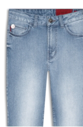 Calça Jeans Sprouting 1848 Lav.Claro C/ Grampos
