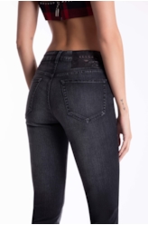 Calça Jeans Sprouting Black Gisele 1965-Lav. Black C/ Grampo