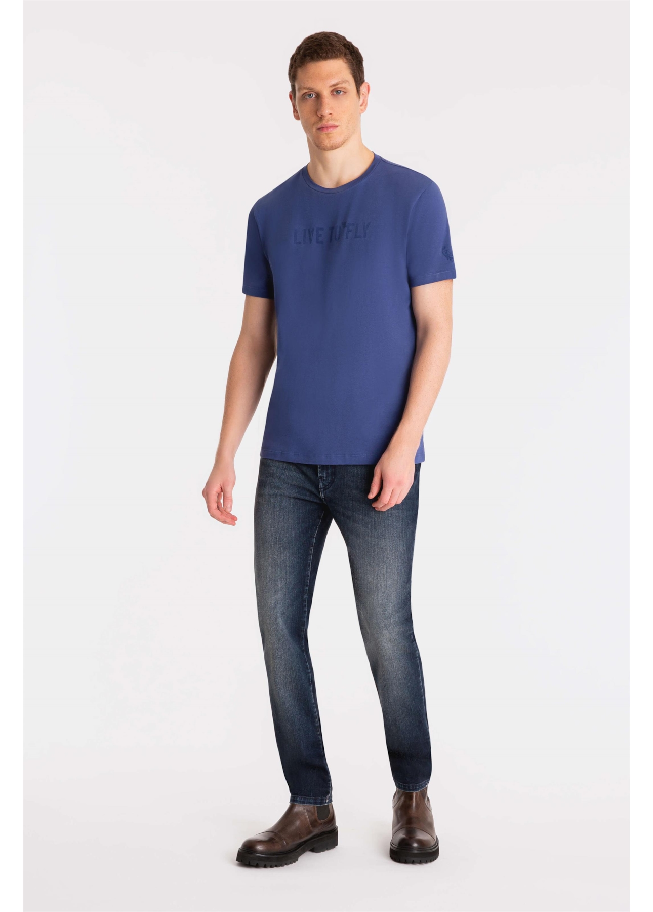 Calça Jeans Sprouting Ly Slim 1850 Lav.Escuro C/Grampos