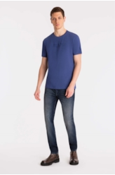 Calça Jeans Sprouting Ly Slim 1850 Lav.Escuro C/Grampos