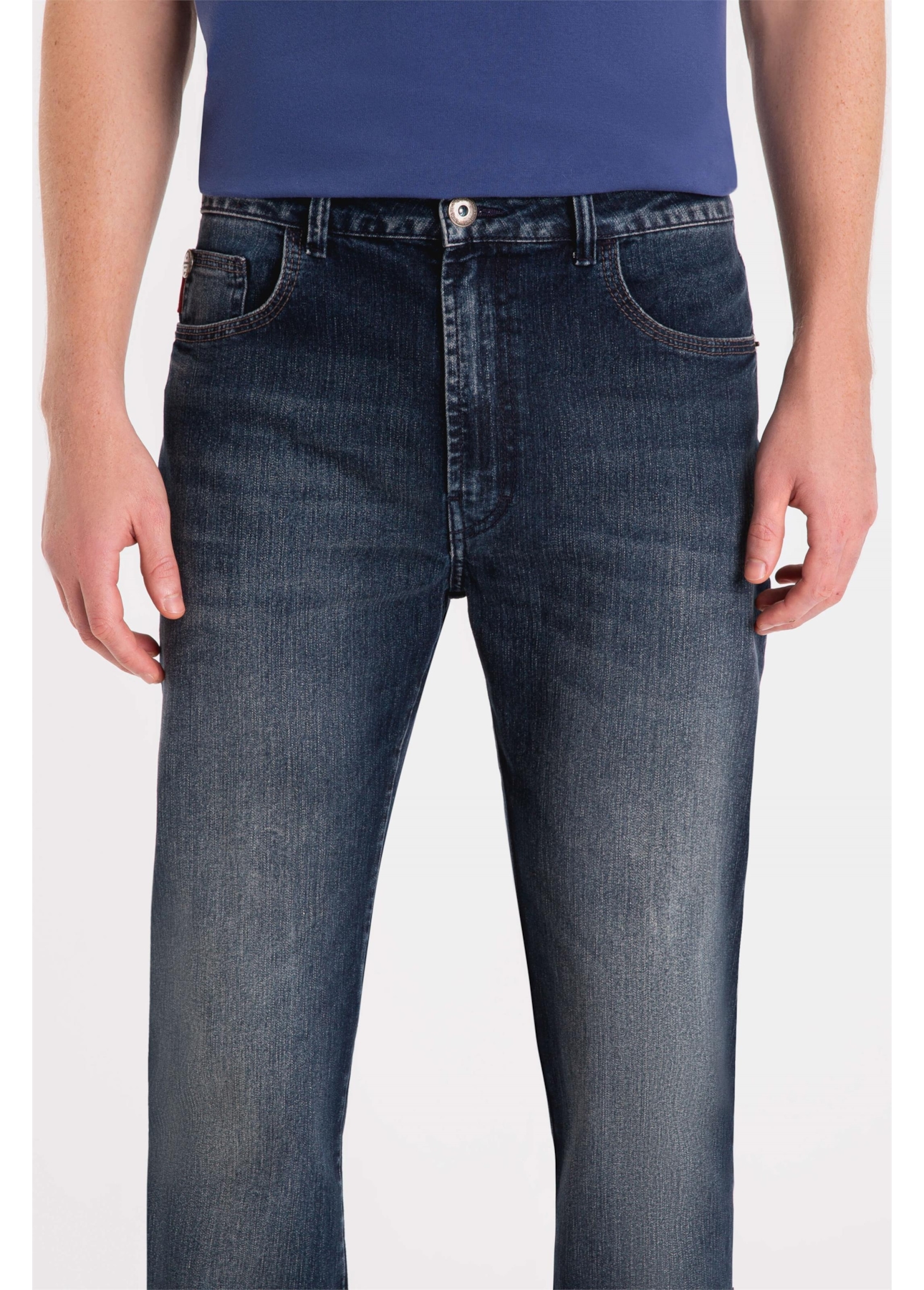 Calça Jeans Sprouting Ly Slim 1850 Lav.Escuro C/Grampos