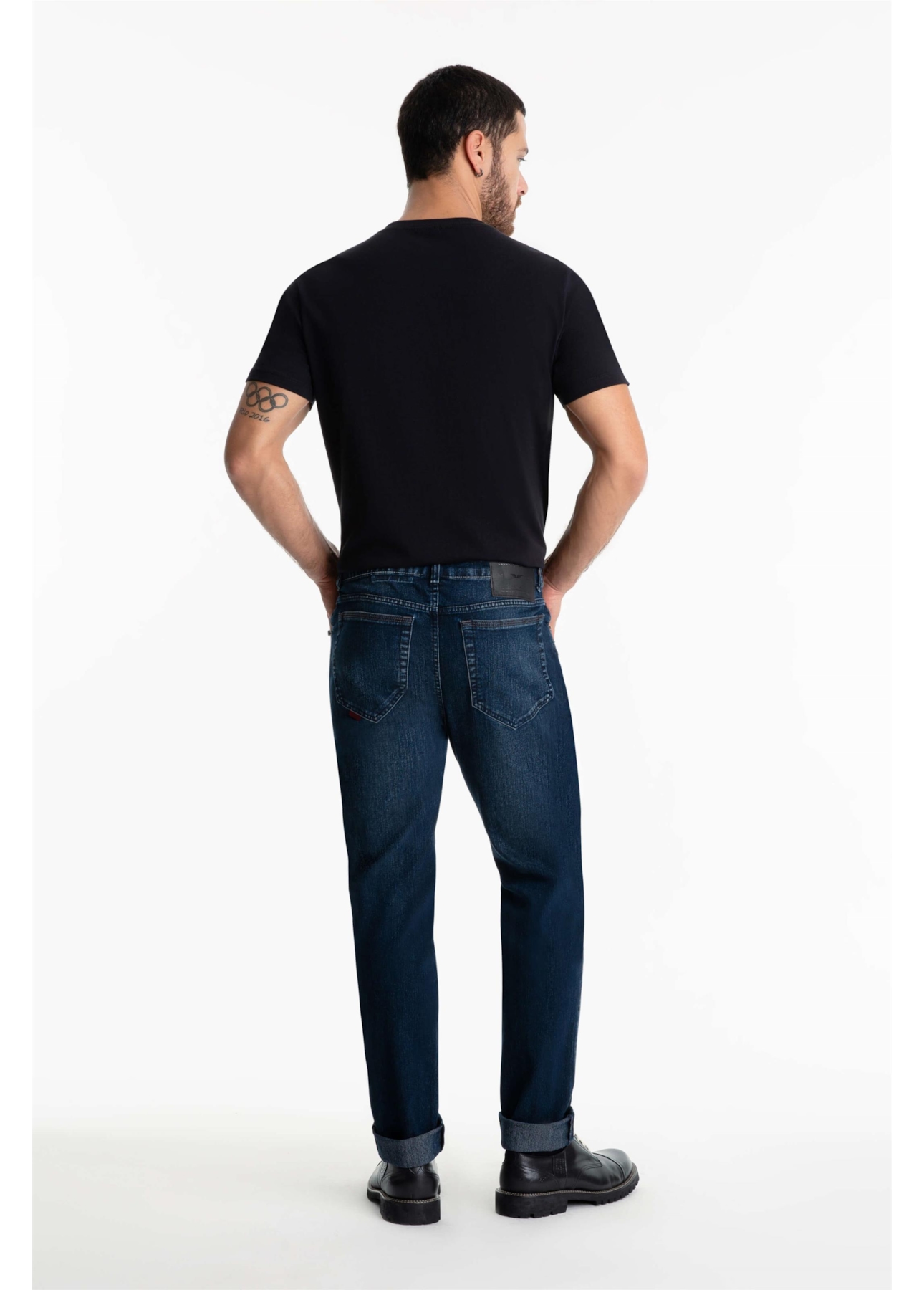Calça Jeans Sprouting Slim 1850 Lav.Escuro C/Grampos