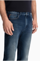 Calça Jeans Sprouting Slim 1850 Lav.Escuro C/Grampos