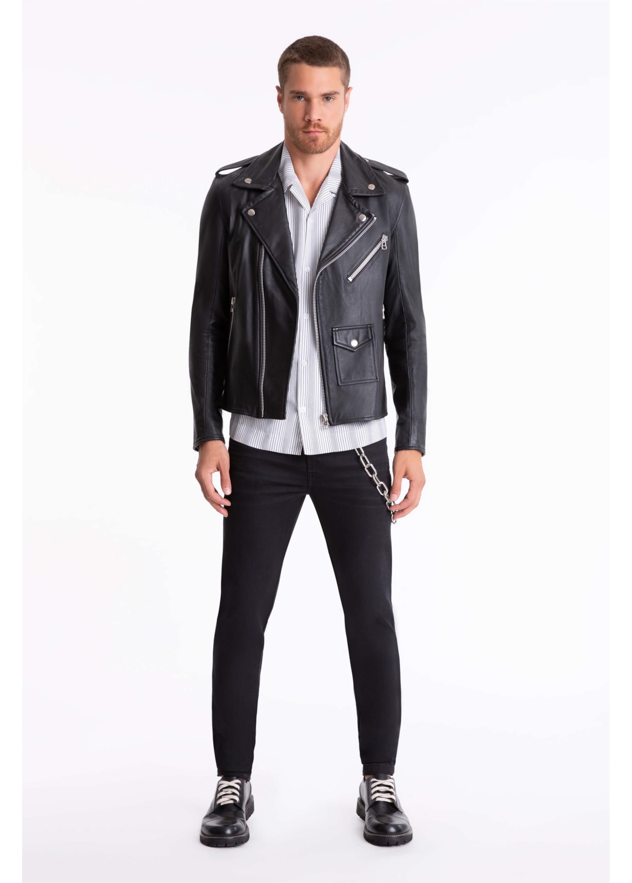 Calça Jeans Storm Skinny 144 Lav.Escuro C/ Lixado