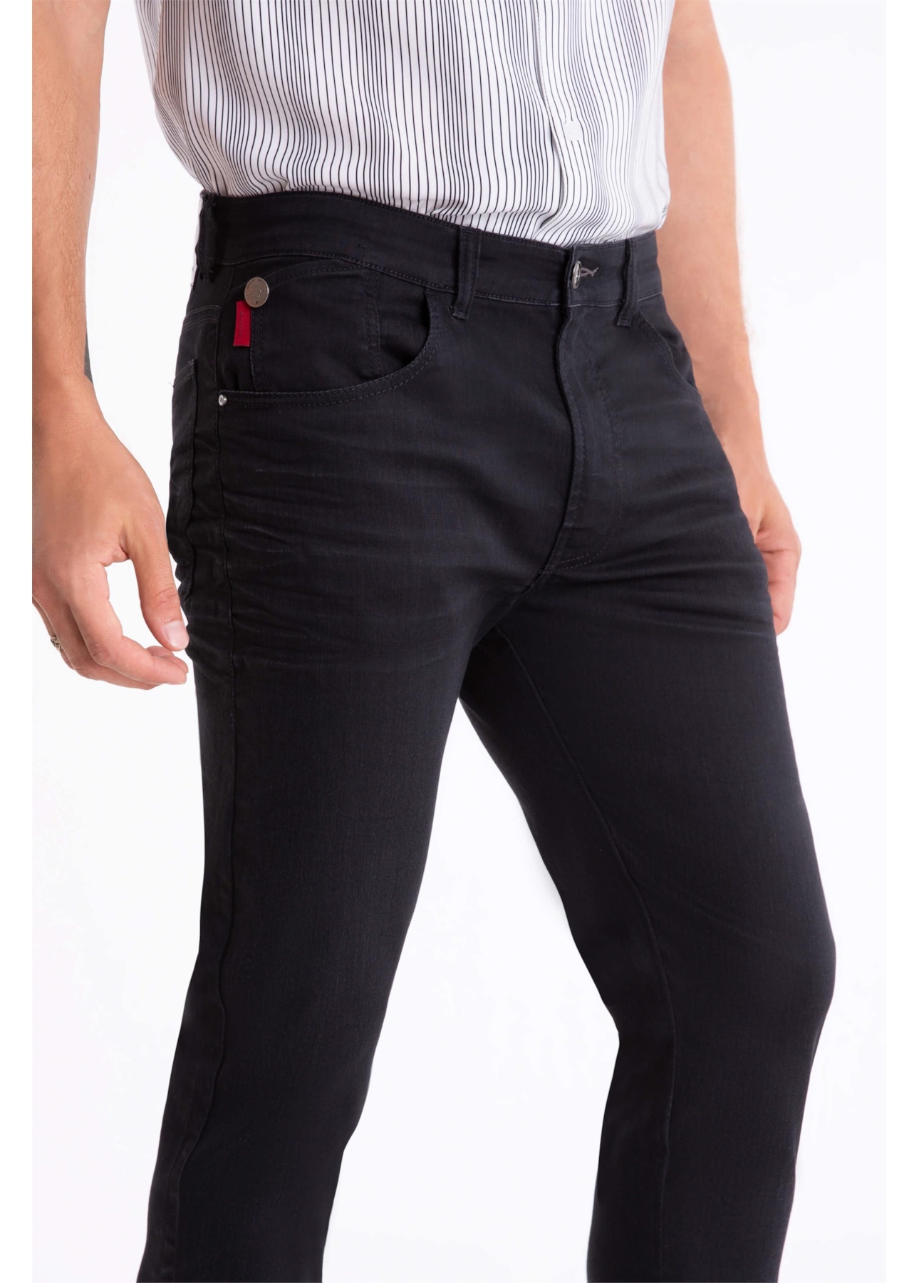 Calça Jeans Storm Skinny 144 Lav.Escuro C/ Lixado