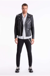 Calça Jeans Storm Skinny 144 Lav.Escuro C/ Lixado