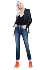 Calça Jeans Straight Intense 1116 Lav.Escuro C/ Used