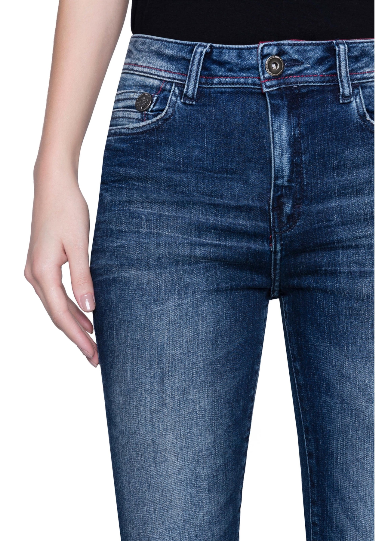 Calça Jeans Straight Intense 1116 Lav.Escuro C/ Used