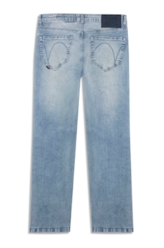 Calça Jeans Stretch Filigrana Lav. Claro C/ Sky