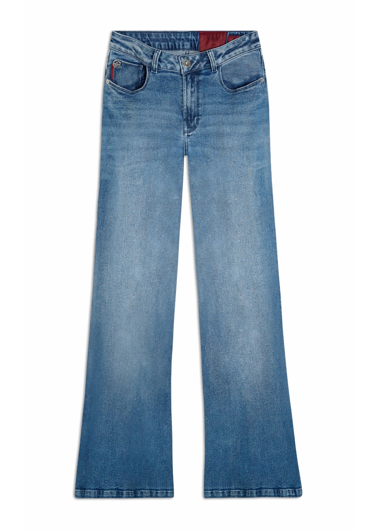 Calça Jeans Stretch Flare Lav.Gisele Médio C/ Grampo