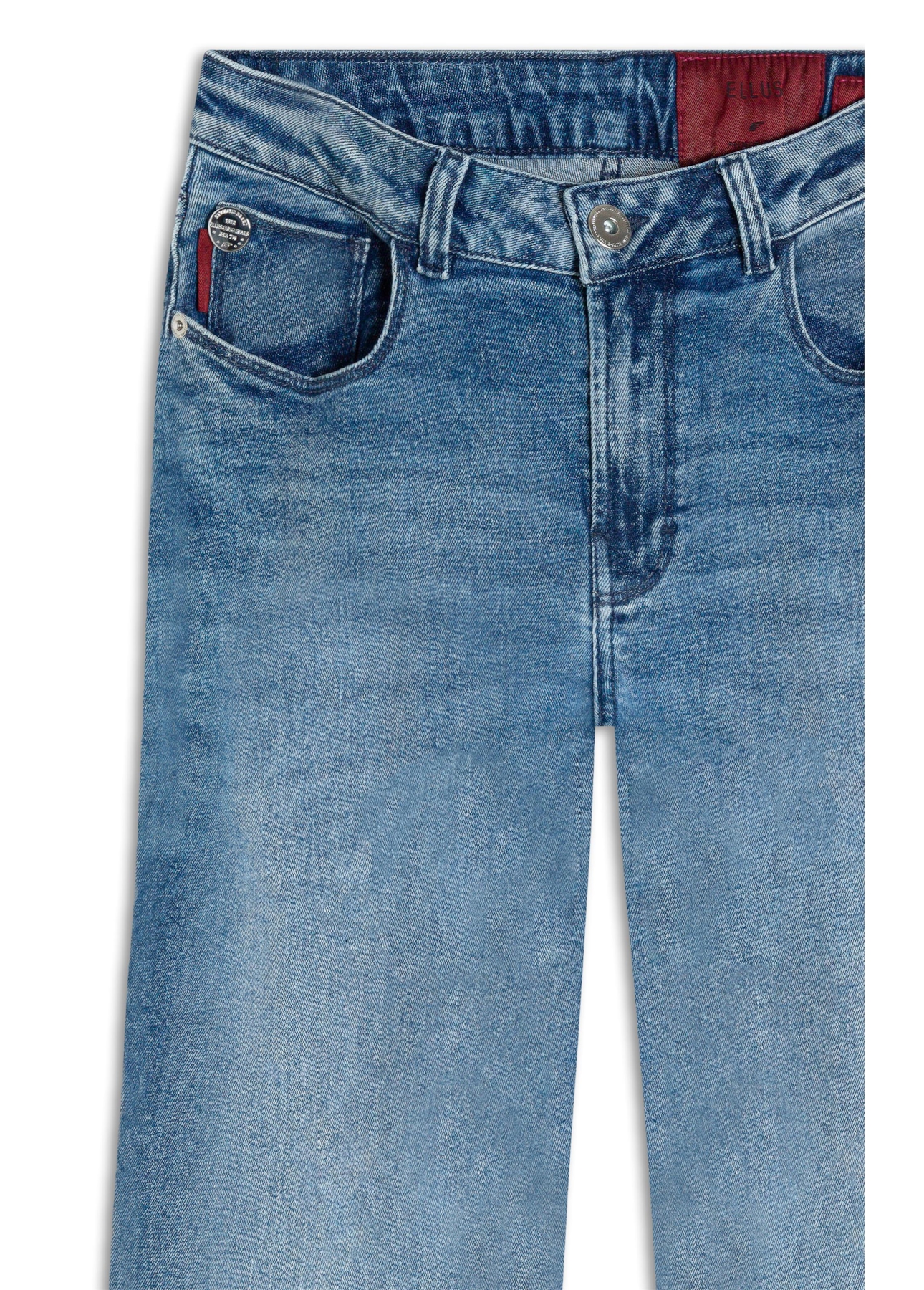 Calça Jeans Stretch Flare Lav.Gisele Médio C/ Grampo