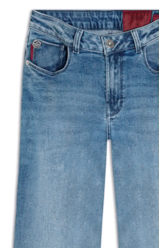 Calça Jeans Stretch Flare Lav.Gisele Médio C/ Grampo