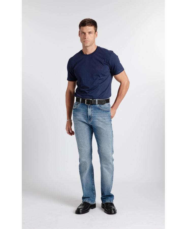 Calça Jeans Stretch Patte D'Eph Lav.Medio C/ Grampos
