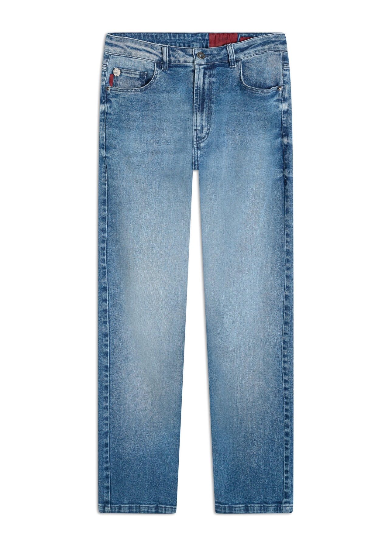 Calça Jeans Stretch Slim Lav.Medio C/ Grampos
