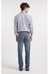Calça Jeans Stretch Slim Lav. Medio C/ Grampos