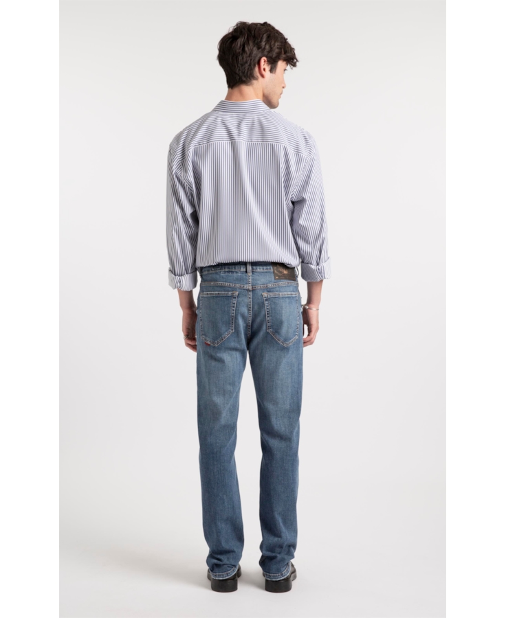 Calça Jeans Stretch Slim Lav. Medio C/ Grampos