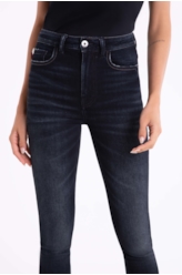 Calça Jeans Techno Hiper Skinny 1766 Lav.Escuro C/ Used