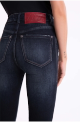Calça Jeans Techno Hiper Skinny 1766 Lav.Escuro C/ Used