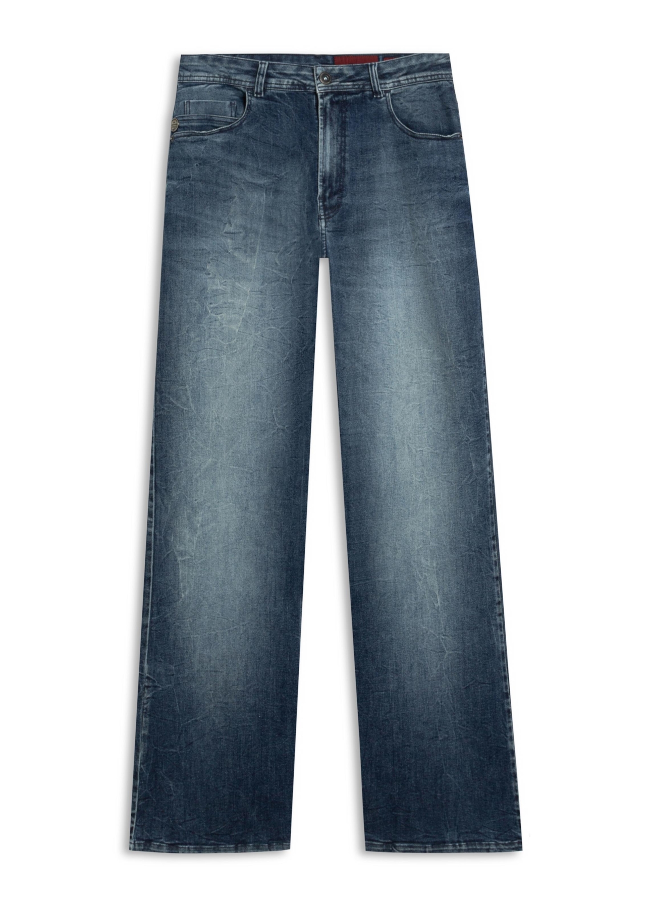 Calça Jeans Turquoise 5 Pockets Lav.Medio C/ Rede